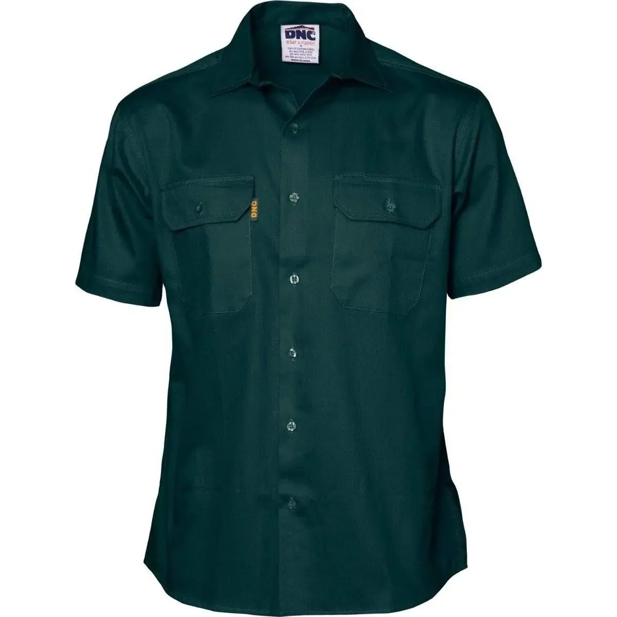 Dnc Workwear Cotton Drill Short Sleeve Work Shirt - 3201